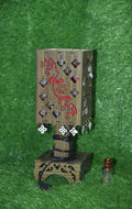 Buy 1 Floral Laser-Cut Wooden Lamp, Get 1  Attar Bottle FREE Limited Time Offer!