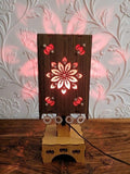 Buy 1 Handcrafted Emerald Mandala Wooden Lamp, Get 1 Attar Bottle FREE! (Limited Time Offer)