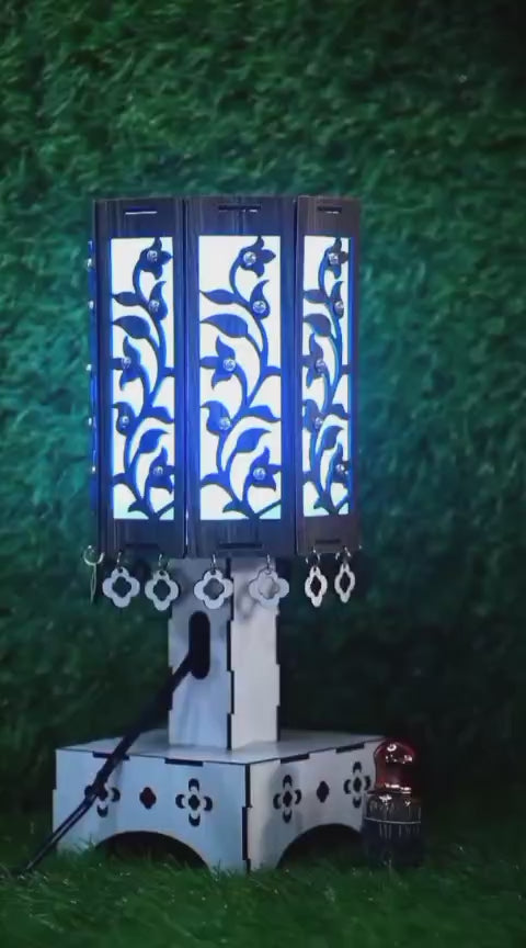Buy 1 Handcrafted Floral Vine Wooden Lamp, Get 1 Attar Bottle FREE! (Limited Time Offer)