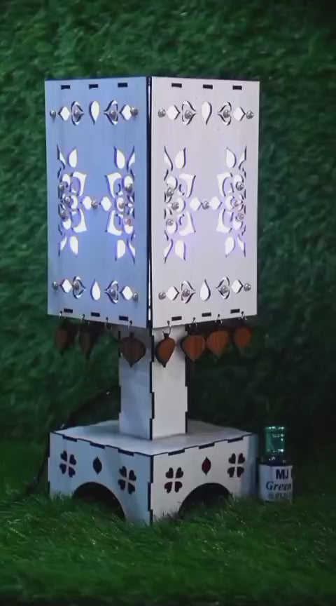 Buy 1 Handcrafted Lotus Petal Wooden Lamp, Get 1 Attar Bottle FREE! (Limited Time Offer)
